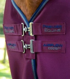 Airflow Cooler Rug -Premier Equine Store Airflow Cooler Rug Burgundy 3