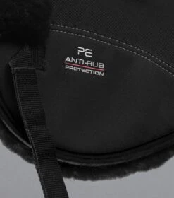 Airtechnology Shockproof Wool Saddle Pad - Half Pad -Premier Equine Store Airtechnology Shockproof Wool Half Pad Black Black 5