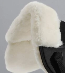 Airtechnology Shockproof Wool Saddle Pad - Half Pad -Premier Equine Store Airtechnology Shockproof Wool Half Pad Black Natural 3