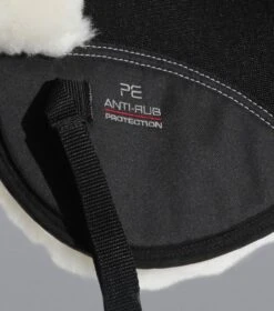 Airtechnology Shockproof Wool Saddle Pad - Half Pad -Premier Equine Store Airtechnology Shockproof Wool Half Pad Black Natural 5