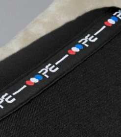 Airtechnology Shockproof Wool Saddle Pad - Half Pad -Premier Equine Store Airtechnology Shockproof Wool Half Pad Black Natural 6