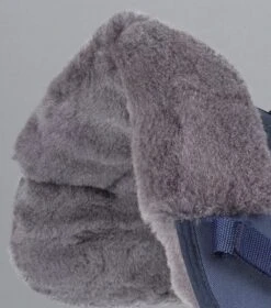 Airtechnology Shockproof Wool Saddle Pad - Half Pad -Premier Equine Store Airtechnology Shockproof Wool Half Pad Navy Grey 3