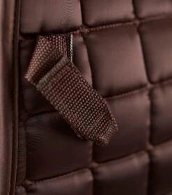 Alberta CC Satin GP/Jump Square -Premier Equine Store Alberta GP Jump Saddle Pad Brown 3