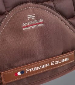 Alberta CC Satin GP/Jump Square -Premier Equine Store Alberta GP Jump Saddle Pad Brown 5