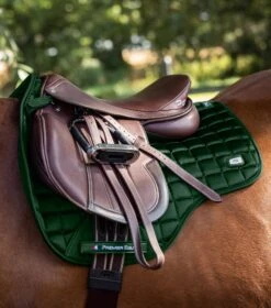 Alberta CC Satin GP/Jump Square -Premier Equine Store Alberta GP Jump Saddle Pad Olive 6