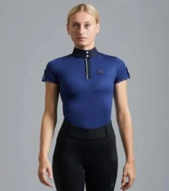 Amia Ladies Technical Short Sleeve Riding Top -Premier Equine Store Amia Ladies Technical Short Sleeve RidingTop1