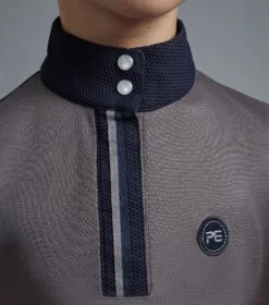 Mini Amia Girl's Technical Short Sleeve Riding Top 11 Mini Amia Girl's Technical Short Sleeve Riding Top -Premier Equine Store Amia Top Kids grey 4