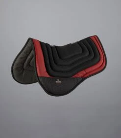 Anti-Slip Airflow Shockproof Racing/ Training Saddle Pad -Premier Equine Store Anti Slip Airflow Shockproof Racing Training Pad Black Red Black 1