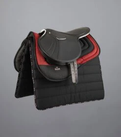 Anti-Slip Airflow Shockproof Racing/ Training Saddle Pad -Premier Equine Store Anti Slip Airflow Shockproof Racing Training Pad Black Red Black 6