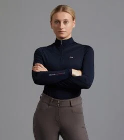 Arclos Ladies Technical Long Sleeve Riding Top 8 Arclos Ladies Technical Long Sleeve Riding Top -Premier Equine Store Arclos Ladies Technical Long Sleeved Training Top Navy 1.jgp