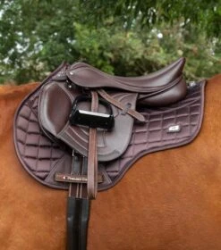 Armada Close Contact GP/Jump Square -Premier Equine Store Armada Close Contact Anti Slip GP Jump Brown 2
