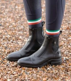 Aspley Ladies Leather Paddock Boot -Premier Equine Store Aspley Leather Paddock Boot Black2