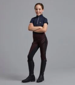Astrid Girls Full Seat Gel Pull On Riding Tights 7 Astrid Girls Full Seat Gel Pull On Riding Tights -Premier Equine Store Astrid Kids Full Seat Gel Pull On Riding Tights Wine6