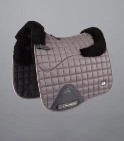 Atlantis CC Satin Wool Dressage Square -Premier Equine Store Atlantis Dressage Saddle Pad Grey1 d438210b 627a 4b2e 9dcb ebc3474737eb