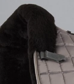 Atlantis CC Satin Wool Dressage Square -Premier Equine Store Atlantis Dressage Saddle Pad Grey3