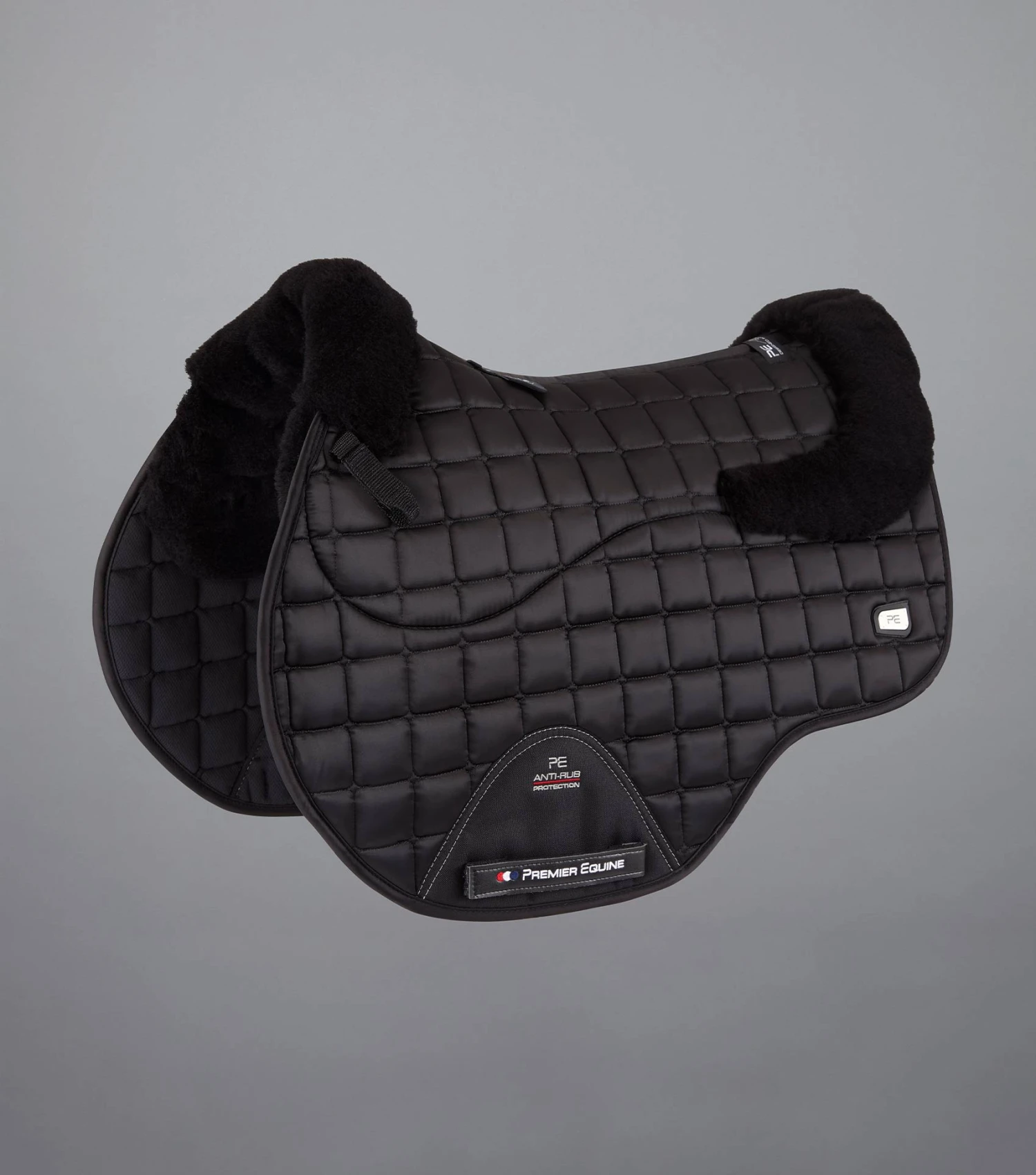 Atlantis CC Satin Wool GP/Jump Square Atlantis CC Satin Wool GP/Jump Square -Premier Equine Store Atlantis GP Jump Saddle Pad Black1