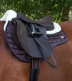 Atlantis CC Satin Wool GP/Jump Square 21 Atlantis CC Satin Wool GP/Jump Square -Premier Equine Store Atlantis GP Jump Saddle Pad Brown2