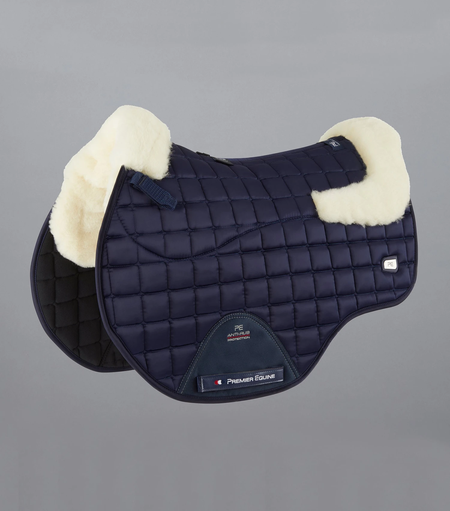 Atlantis CC Satin Wool GP/Jump Square Atlantis CC Satin Wool GP/Jump Square -Premier Equine Store Atlantis GP Jump Saddle Pad Navy 1