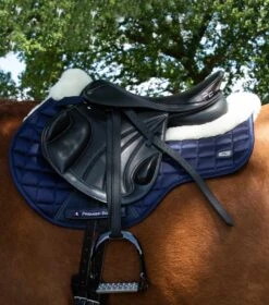 Atlantis CC Satin Wool GP/Jump Square 9 Atlantis CC Satin Wool GP/Jump Square -Premier Equine Store Atlantis GP Jump Saddle Pad Navy2
