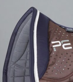 Azzure Anti-Slip Satin Dressage Square 4 Azzure Anti-Slip Satin Dressage Square -Premier Equine Store Azzure Anti Slip Satin Dressage Square Brown 3