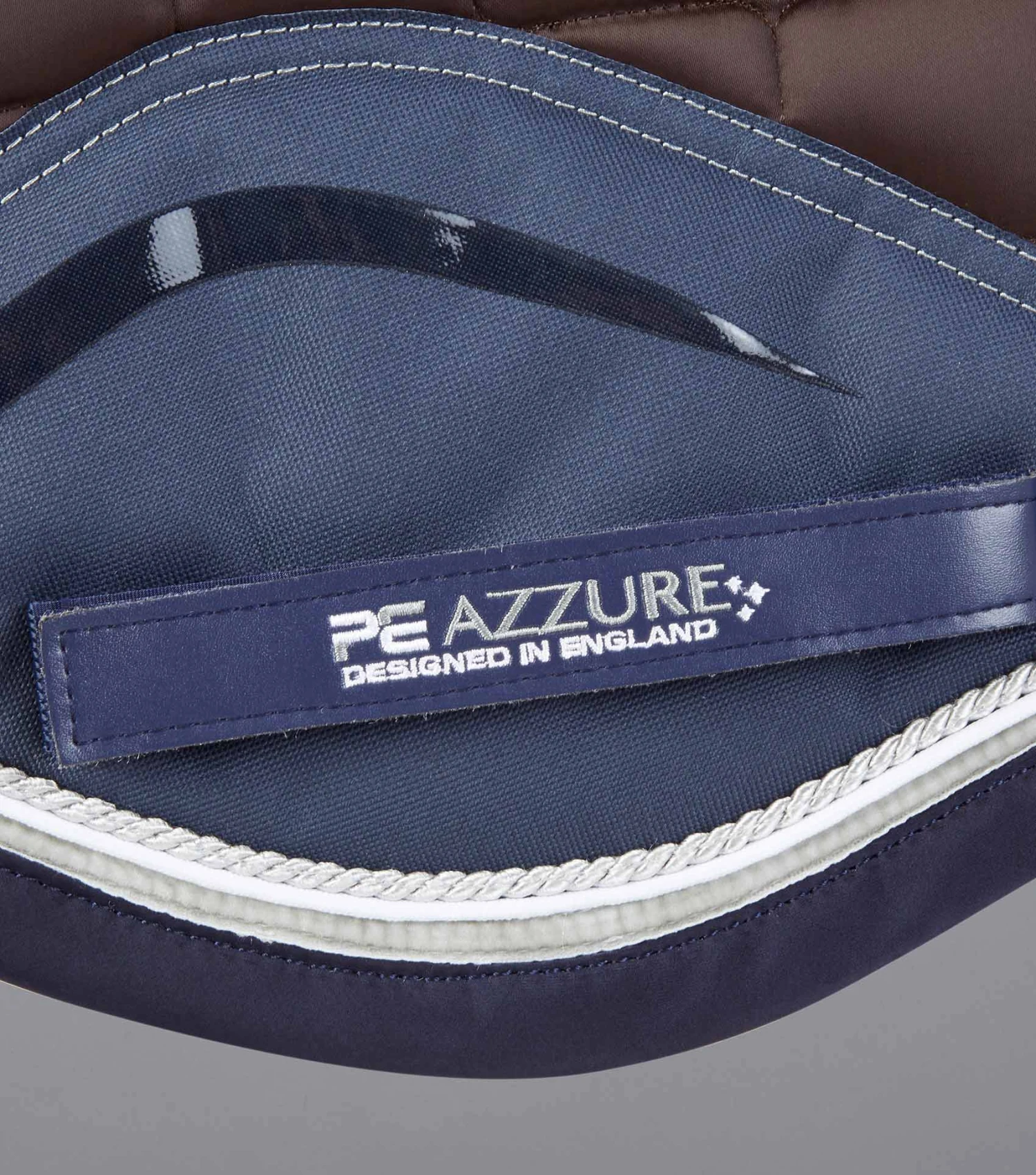 Azzure Anti-Slip Satin Dressage Square Azzure Anti-Slip Satin Dressage Square -Premier Equine Store Azzure Anti Slip Satin Dressage Square Brown 5