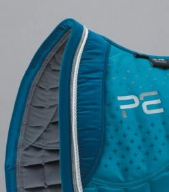 Azzure Anti-Slip Satin Dressage Square 16 Azzure Anti-Slip Satin Dressage Square -Premier Equine Store Azzure Anti Slip Satin Dressage Square Turquoise 3