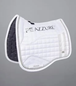 Azzure Anti-Slip Satin Dressage Square 8 Azzure Anti-Slip Satin Dressage Square -Premier Equine Store Azzure Anti Slip Satin Dressage Square White 1 8f917c14 57c7 4ce3 984d b8c1da5cf364