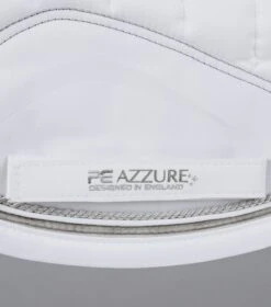 Azzure Anti-Slip Satin Dressage Square 12 Azzure Anti-Slip Satin Dressage Square -Premier Equine Store Azzure Anti Slip Satin Dressage Square White 5