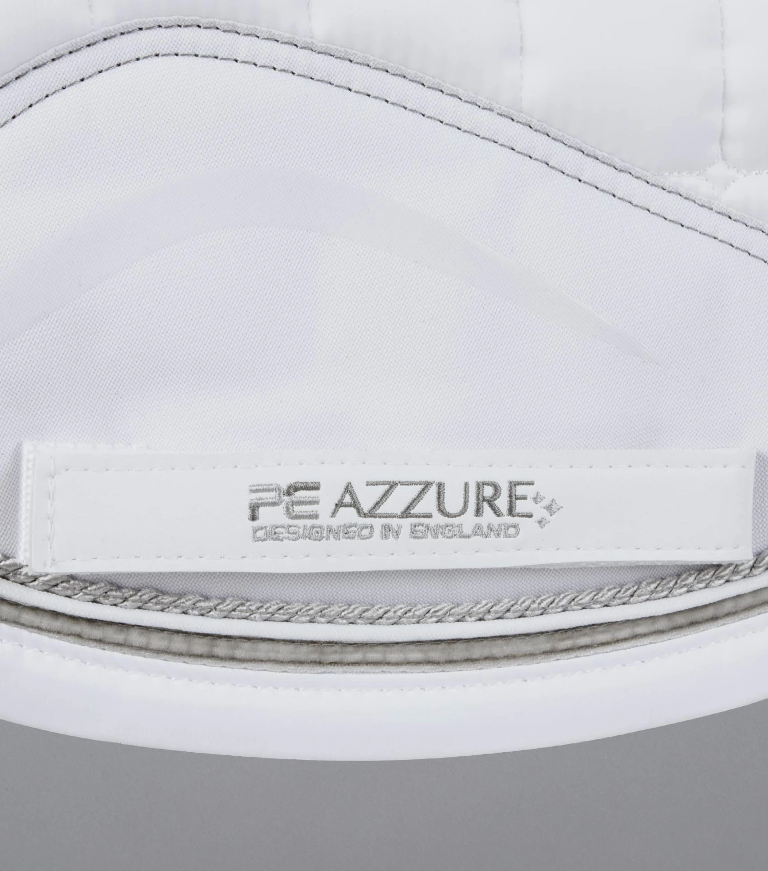 Azzure Anti-Slip Satin Dressage Square Azzure Anti-Slip Satin Dressage Square -Premier Equine Store Azzure Anti Slip Satin Dressage Square White 5