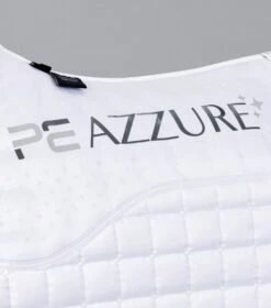 Azzure Anti-Slip Satin Dressage Square 13 Azzure Anti-Slip Satin Dressage Square -Premier Equine Store Azzure Anti Slip Satin Dressage Square White 6
