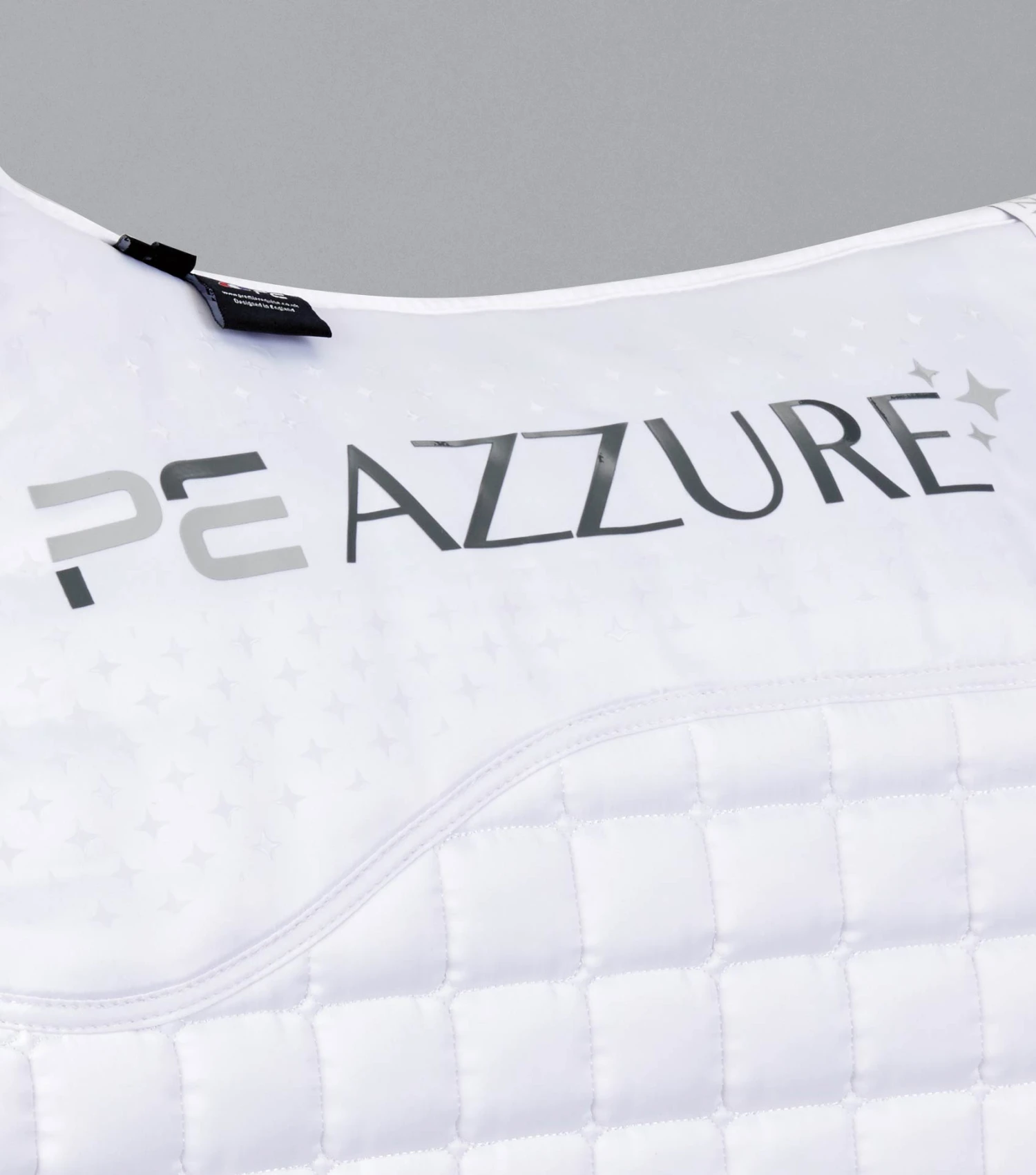 Azzure Anti-Slip Satin Dressage Square Azzure Anti-Slip Satin Dressage Square -Premier Equine Store Azzure Anti Slip Satin Dressage Square White 6