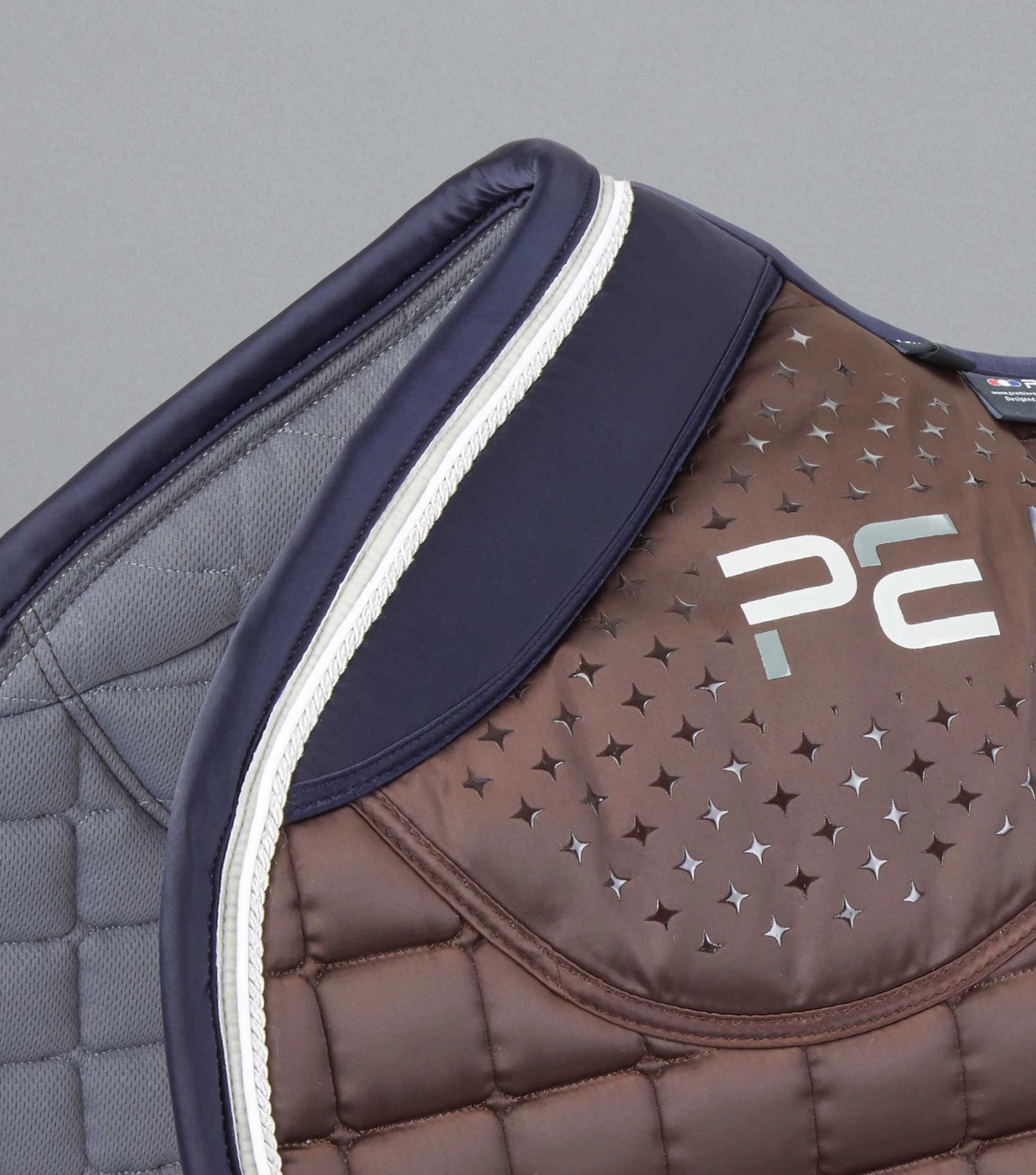 Azzure Anti-Slip Satin GP/ Jump Square Azzure Anti-Slip Satin GP/ Jump Square -Premier Equine Store Azzure Anti Slip Satin GP Jump Square Brown 3