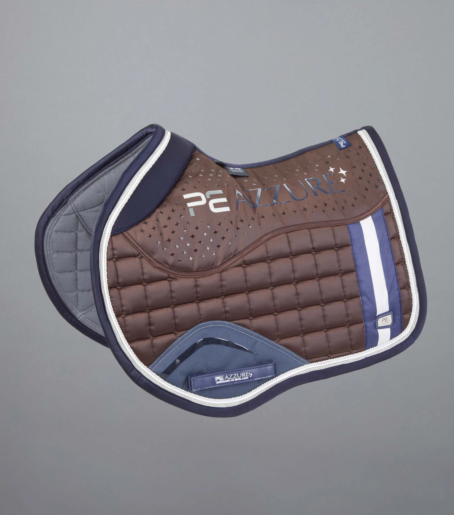 Azzure Anti-Slip Satin GP/ Jump Square Azzure Anti-Slip Satin GP/ Jump Square -Premier Equine Store Azzure Anti Slip Satin GPJump Square Brown 1