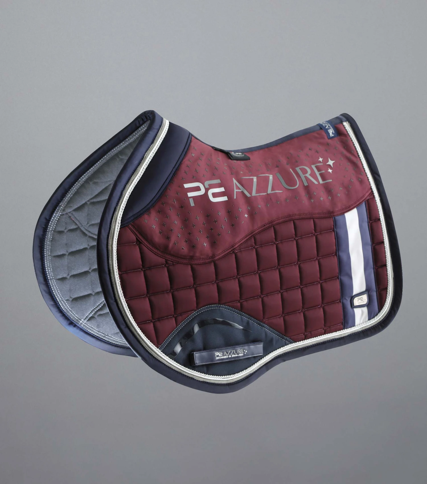 Azzure Anti-Slip Satin GP/ Jump Square Azzure Anti-Slip Satin GP/ Jump Square -Premier Equine Store Azzure Anti Slip Satin GPJump Square Wine 1