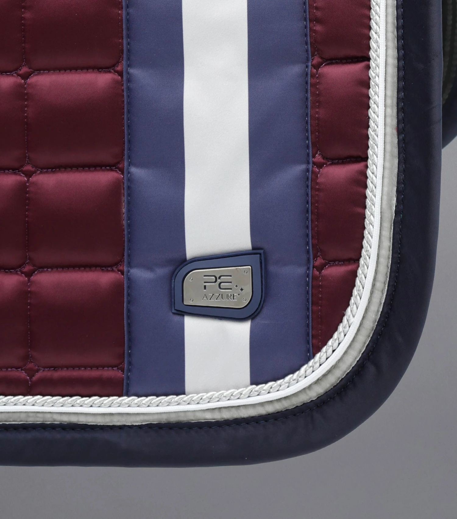 Azzure Anti-Slip Satin GP/ Jump Square Azzure Anti-Slip Satin GP/ Jump Square -Premier Equine Store Azzure Anti Slip Satin GPJump Square Wine 2