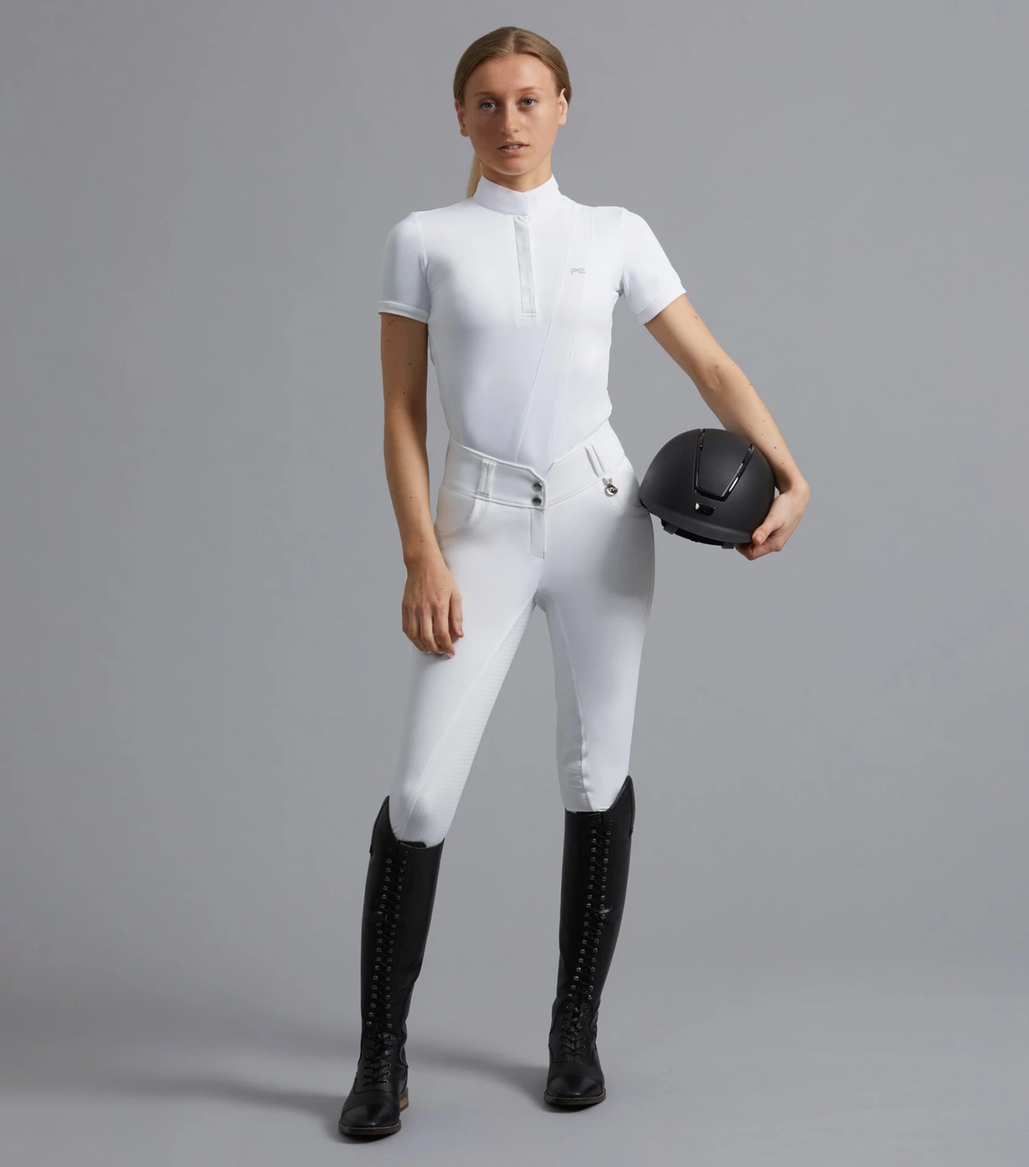 Bellisa Ladies Show Shirt Bellisa Ladies Show Shirt -Premier Equine Store Bellissa Shirt White 2