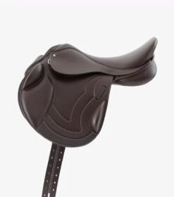 Bordeaux Synthetic Monoflap Cross Country Saddle 4 Bordeaux Synthetic Monoflap Cross Country Saddle -Premier Equine Store Bordeaux Synthetic Monoflap Cross Country Saddle Brown 2