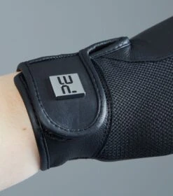 Bordoni Leather Mesh Riding Gloves 10 Bordoni Leather Mesh Riding Gloves -Premier Equine Store Bordoni Gloves Black Image3