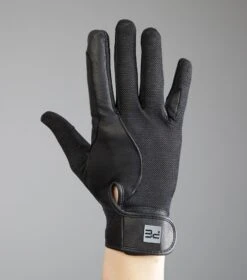 Bordoni Leather Mesh Riding Gloves 12 Bordoni Leather Mesh Riding Gloves -Premier Equine Store Bordoni Gloves Black Image5