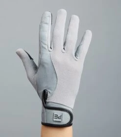 Bordoni Leather Mesh Riding Gloves 6 Bordoni Leather Mesh Riding Gloves -Premier Equine Store Bordoni Gloves Grey5