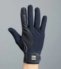 Bordoni Leather Mesh Riding Gloves 18 Bordoni Leather Mesh Riding Gloves -Premier Equine Store Bordoni Gloves Navy 5