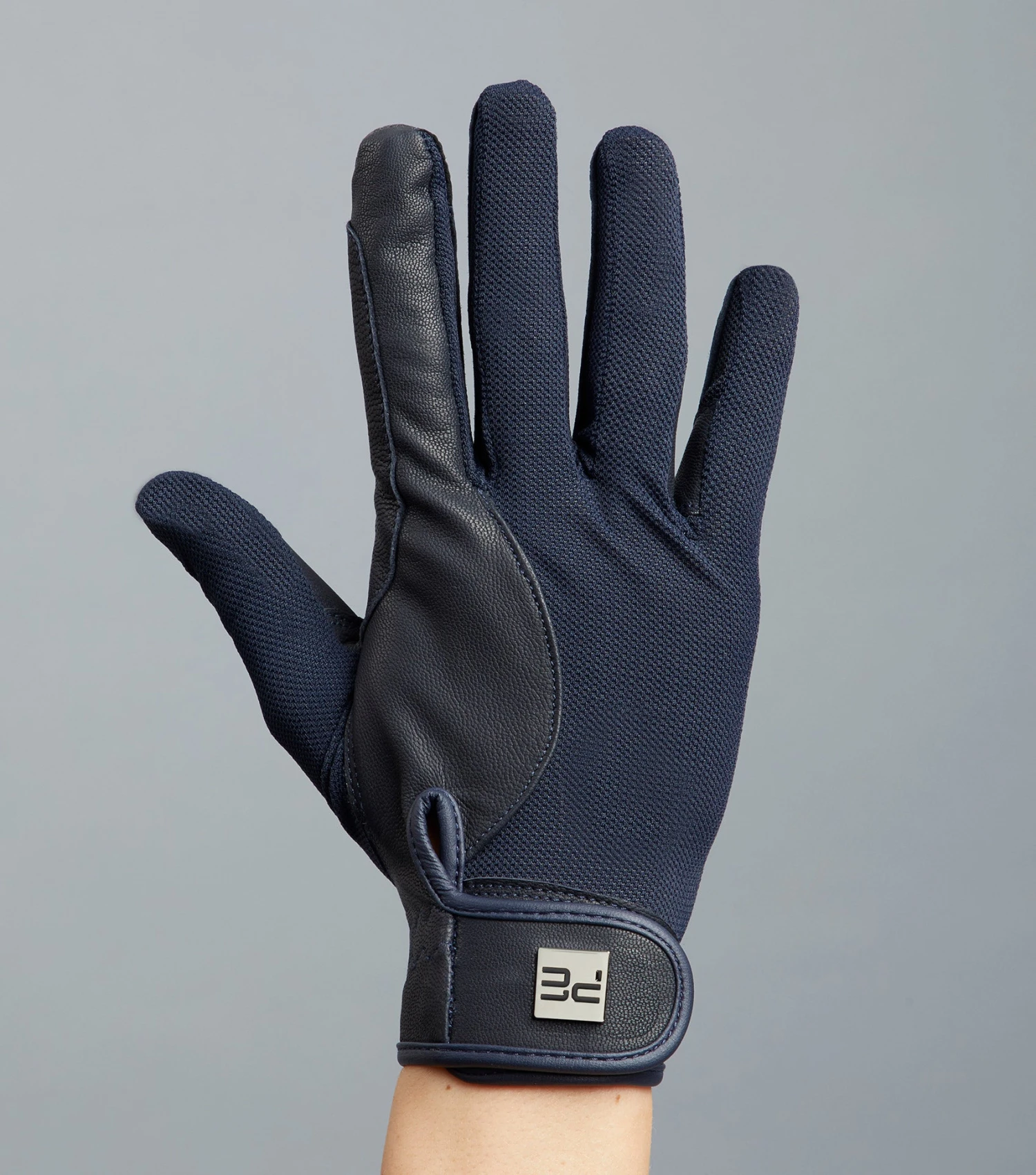 Bordoni Leather Mesh Riding Gloves Bordoni Leather Mesh Riding Gloves -Premier Equine Store Bordoni Gloves Navy 5