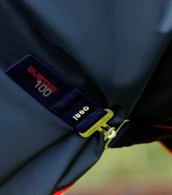 Buster 100g Turnout Rug With Snug-Fit Neck Cover 6 Buster 100g Turnout Rug With Snug-Fit Neck Cover -Premier Equine Store Buster 100 Turnout Rug Navy 5