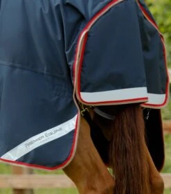 Buster 100g Turnout Rug With Snug-Fit Neck Cover 7 Buster 100g Turnout Rug With Snug-Fit Neck Cover -Premier Equine Store Buster 100 Turnout Rug Navy 6