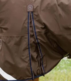 Buster 400g Turnout Rug With Snug-Fit Neck Cover -Premier Equine Store Buster 400 Turnout Rug Brown 4