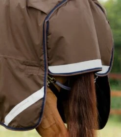 Buster 400g Turnout Rug With Snug-Fit Neck Cover -Premier Equine Store Buster 400 Turnout Rug Brown 6