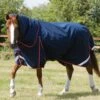 Buster 50g Turnout Rug With Snug-Fit Neck Cover 2 Buster 50g Turnout Rug With Snug-Fit Neck Cover -Premier Equine Store Buster 50 Turnout Rug Navy 1