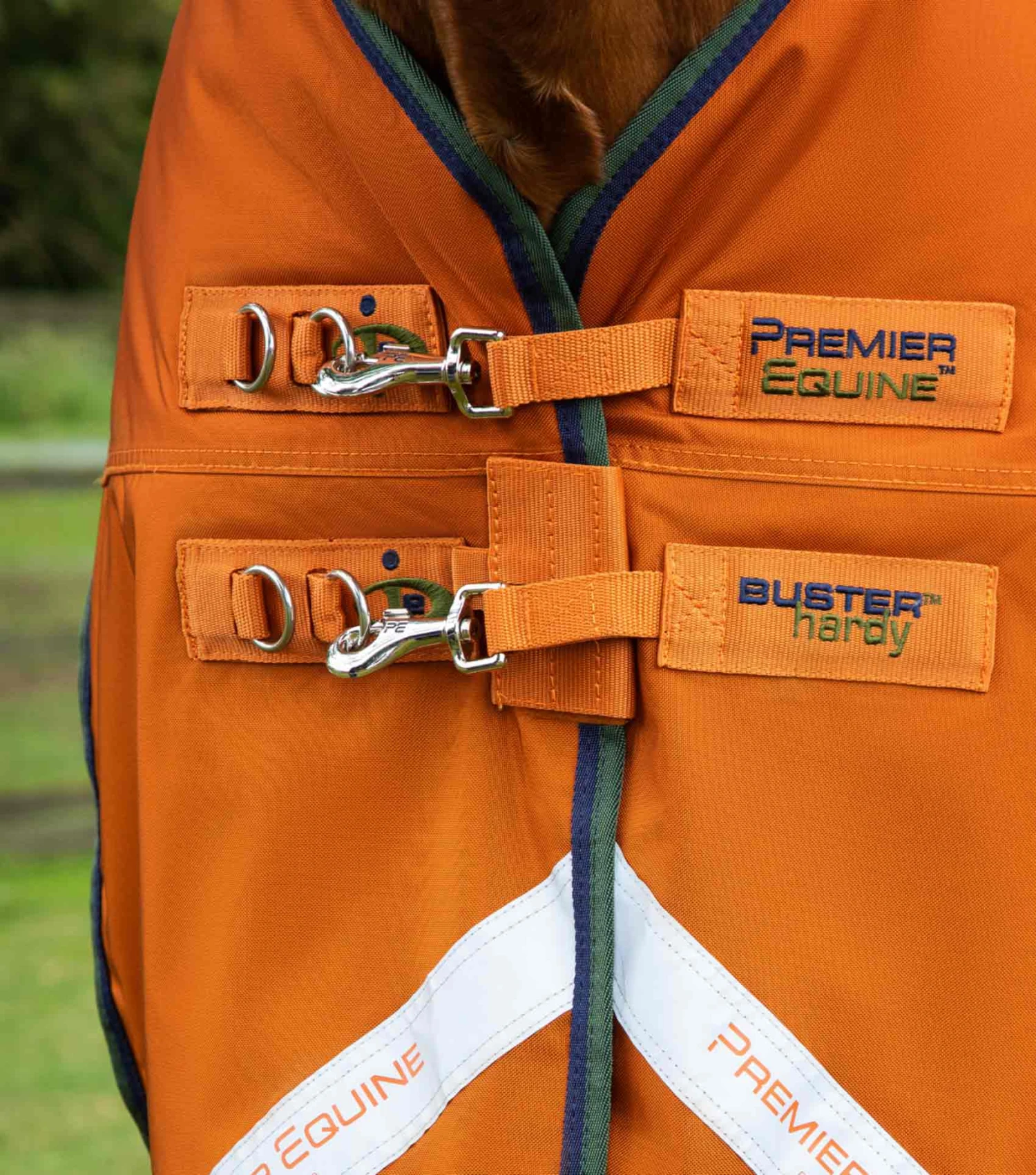 Buster Hardy 400g Half Neck Turnout Rug Buster Hardy 400g Half Neck Turnout Rug -Premier Equine Store Buster Hardy Burnt Orange 3