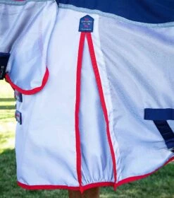 Buster Stay-Dry Super Lite Fly Rug With Surcingles -Premier Equine Store Buster Stay Dry Super Lite Fly Rug Navy 5