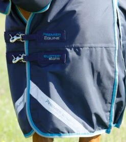 Buster Storm 100g Combo Turnout Rug With Snug-Fit Neck 4 Buster Storm 100g Combo Turnout Rug With Snug-Fit Neck -Premier Equine Store Buster Storm 100 Turnout Rug Navy 3